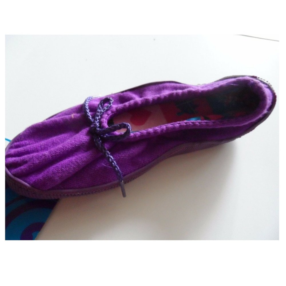 New EZ Feet Indoor/Outdoor Girls Slippers - Purple Size (Youth) 13-1